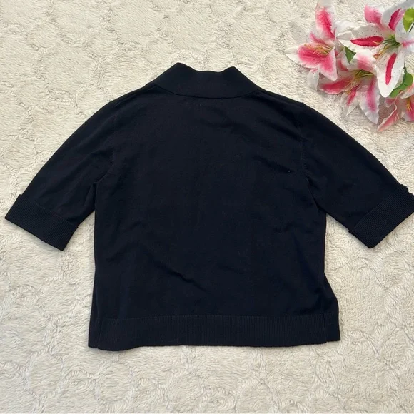 Verve Ami - 1/2 Sleeve Open Cardigan Button Detail Small - Picture 5 of 7